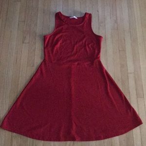 Blue Notes red dress